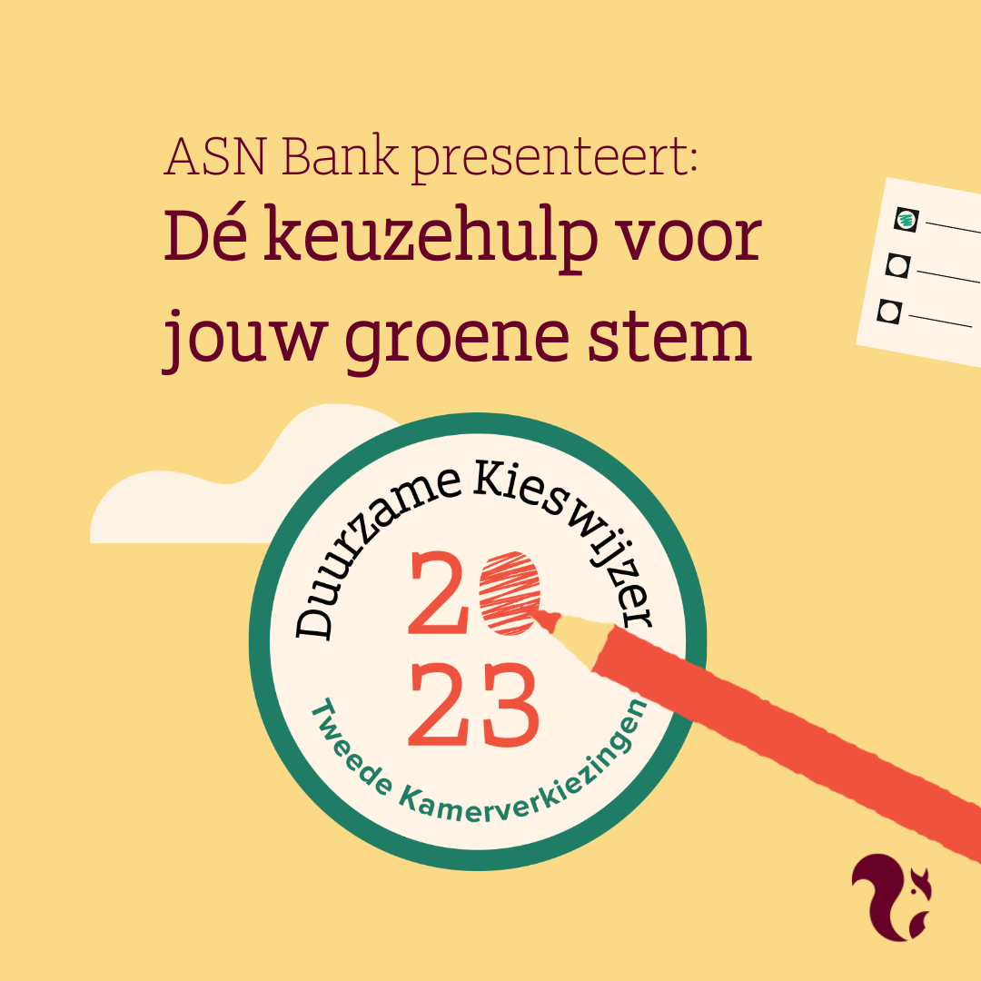 Duurzame Kieswijzer van ASN Bank helpt zwevende kiezer bij stemkeuze